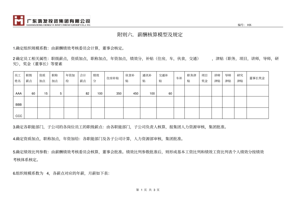 薪酬计算模型_第1页