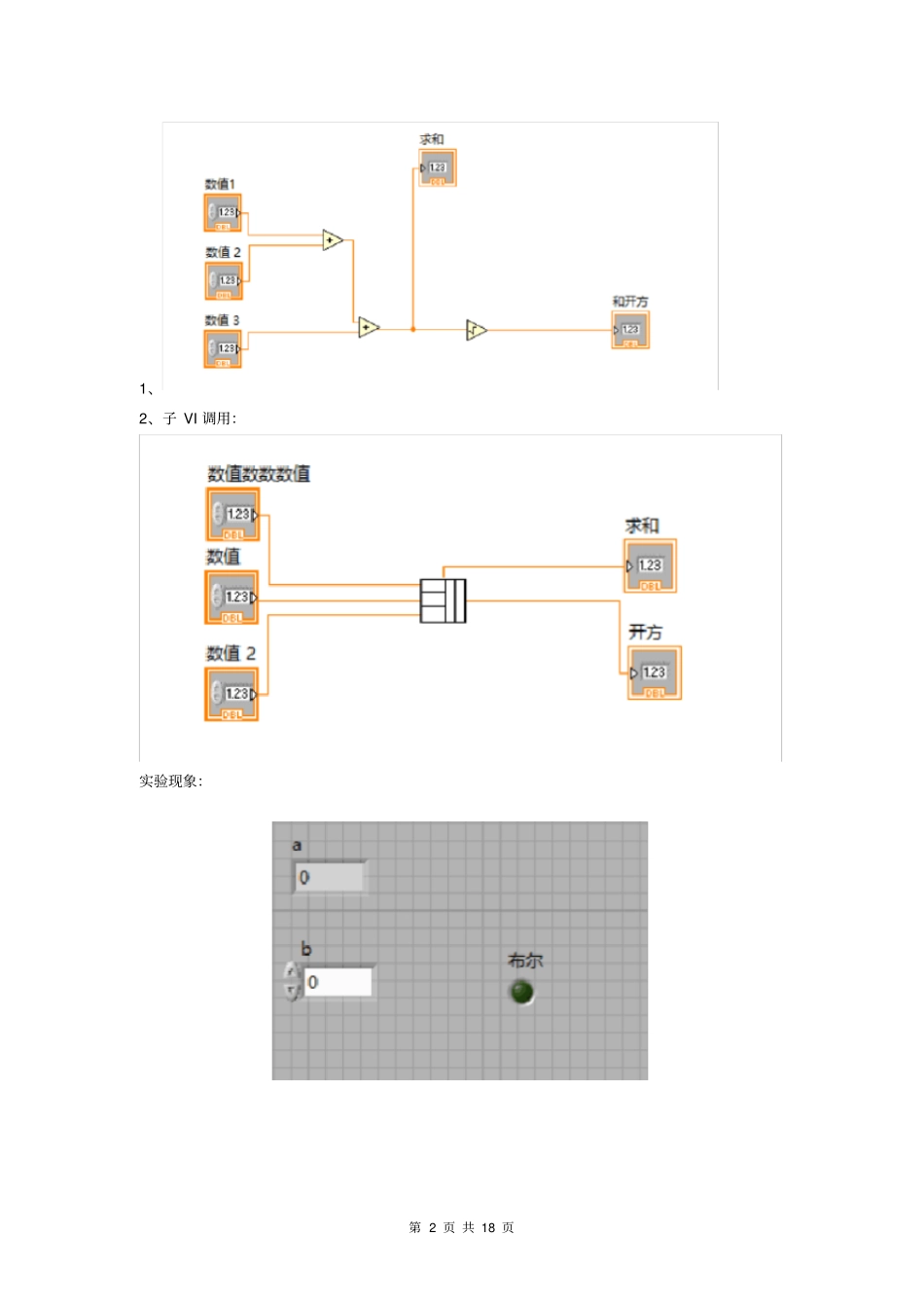 虚拟仪器设计试验报告_第2页