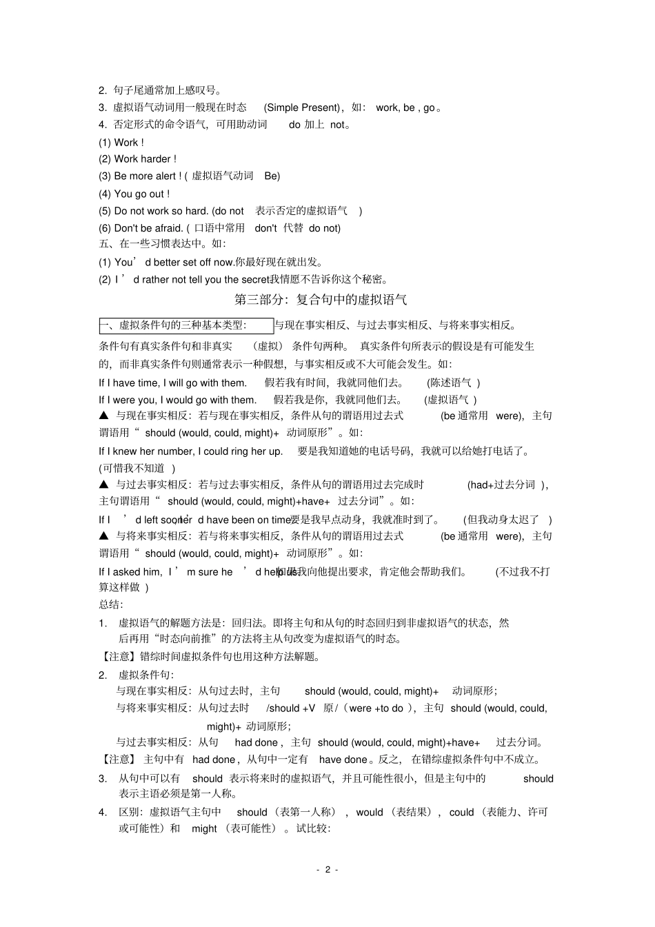 虚拟语气用法归纳_第2页