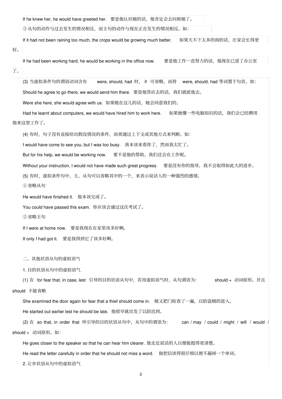 虚拟语气用法详解_第2页