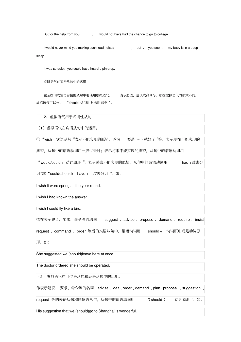 虚拟语气语法归纳_第3页