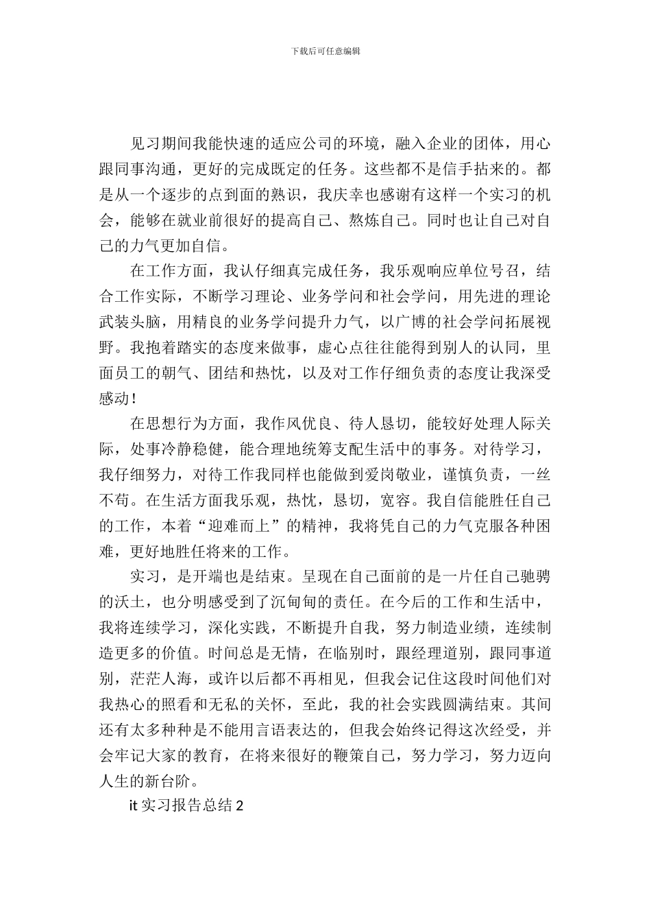 it实习报告总结范文_第2页