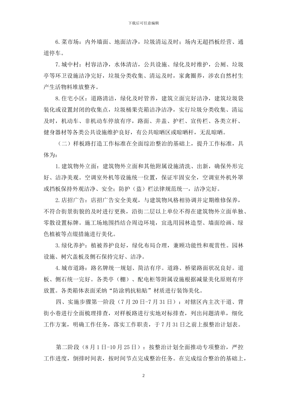 XX区城市精细化管理“百日攻坚”行动实施方案_第2页