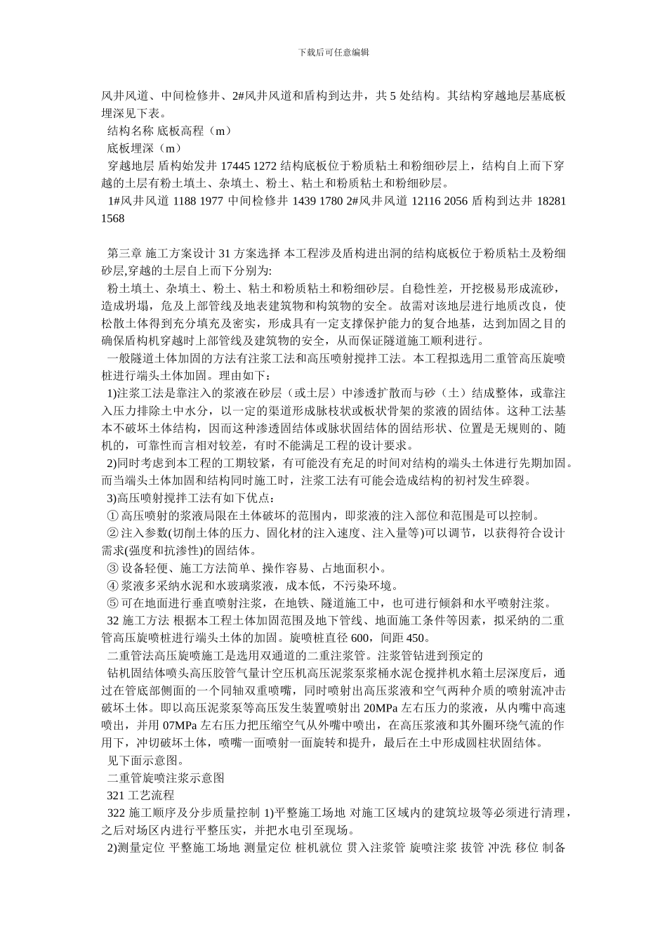 [盾构进出洞土体旋喷加固方案]_第3页