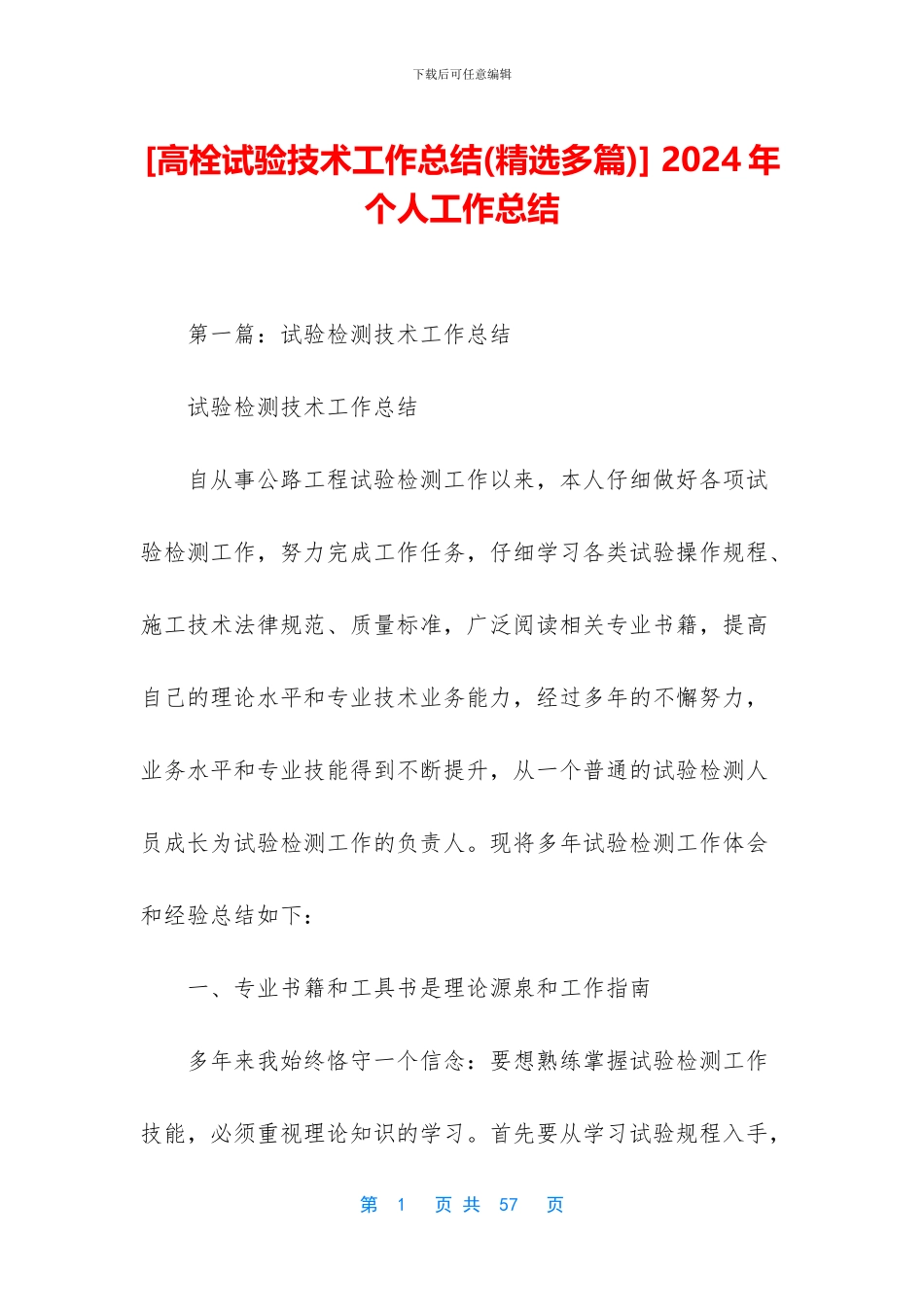 [高栓试验技术工作总结]_第1页