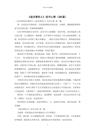 《追风筝的人》读书心得
