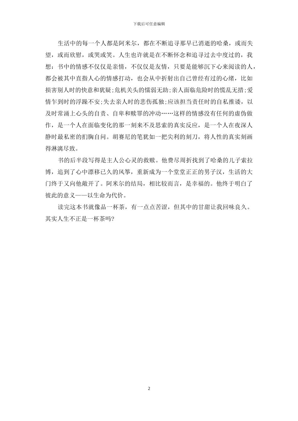 《追风筝的人》读书笔记_第2页