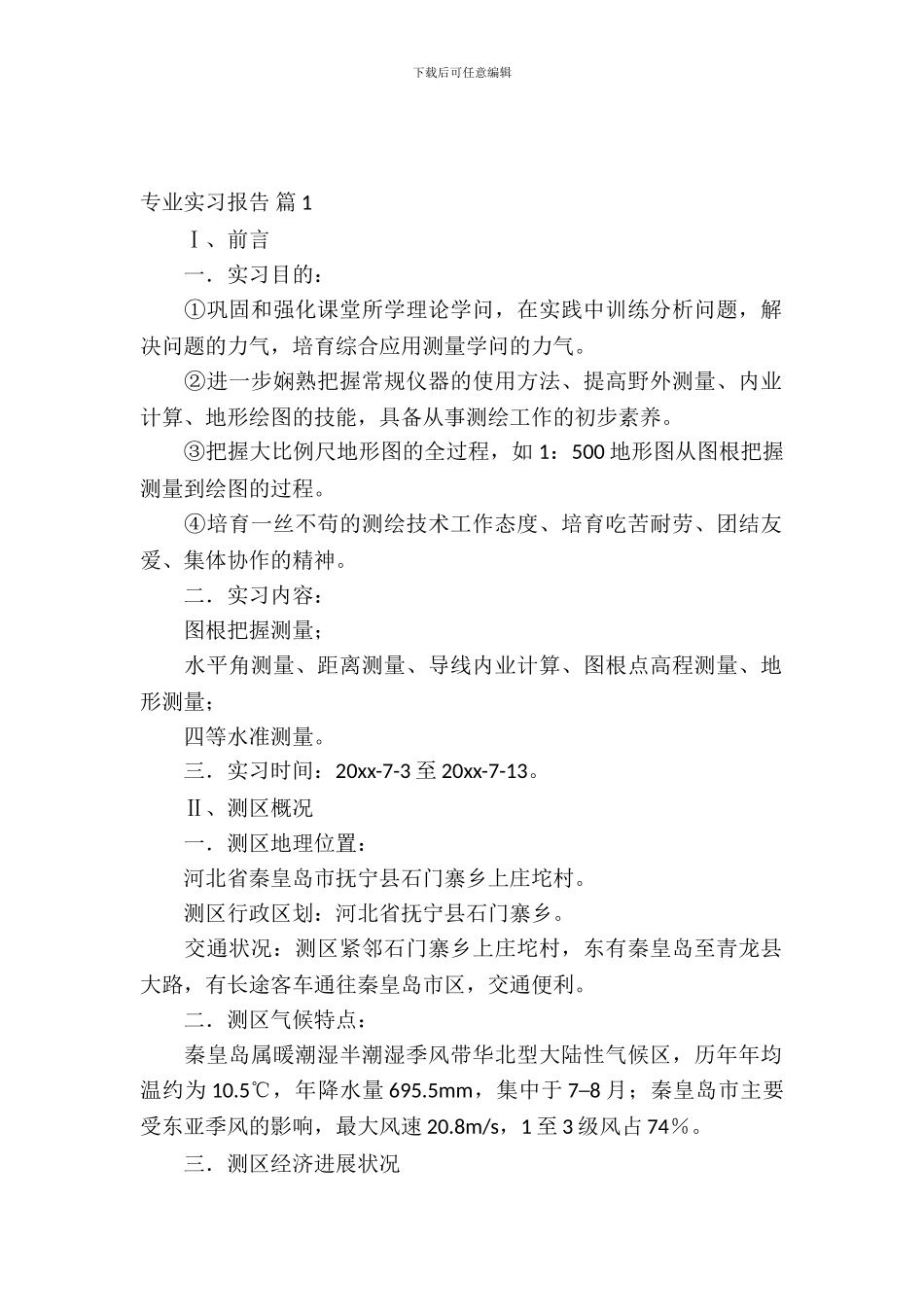 【实用】专业实习报告汇总7篇_第2页