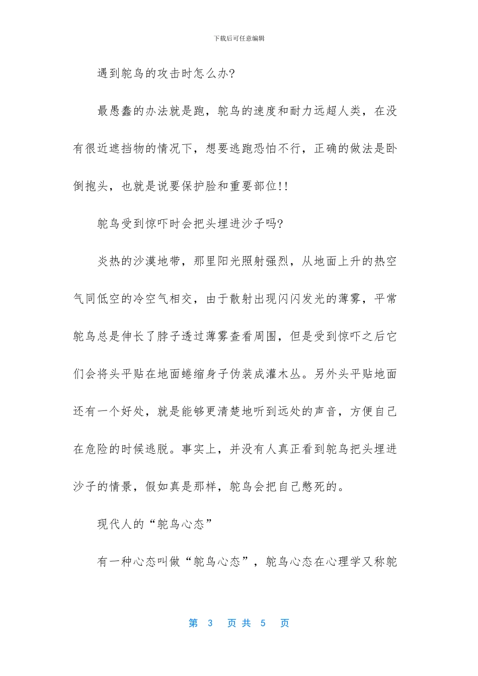 世界上体积最大的鸟_第3页