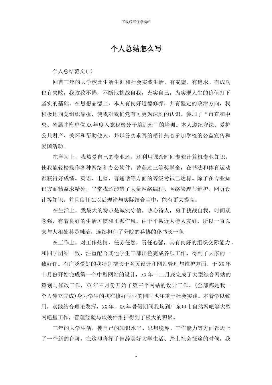 个人总结怎么写_第1页