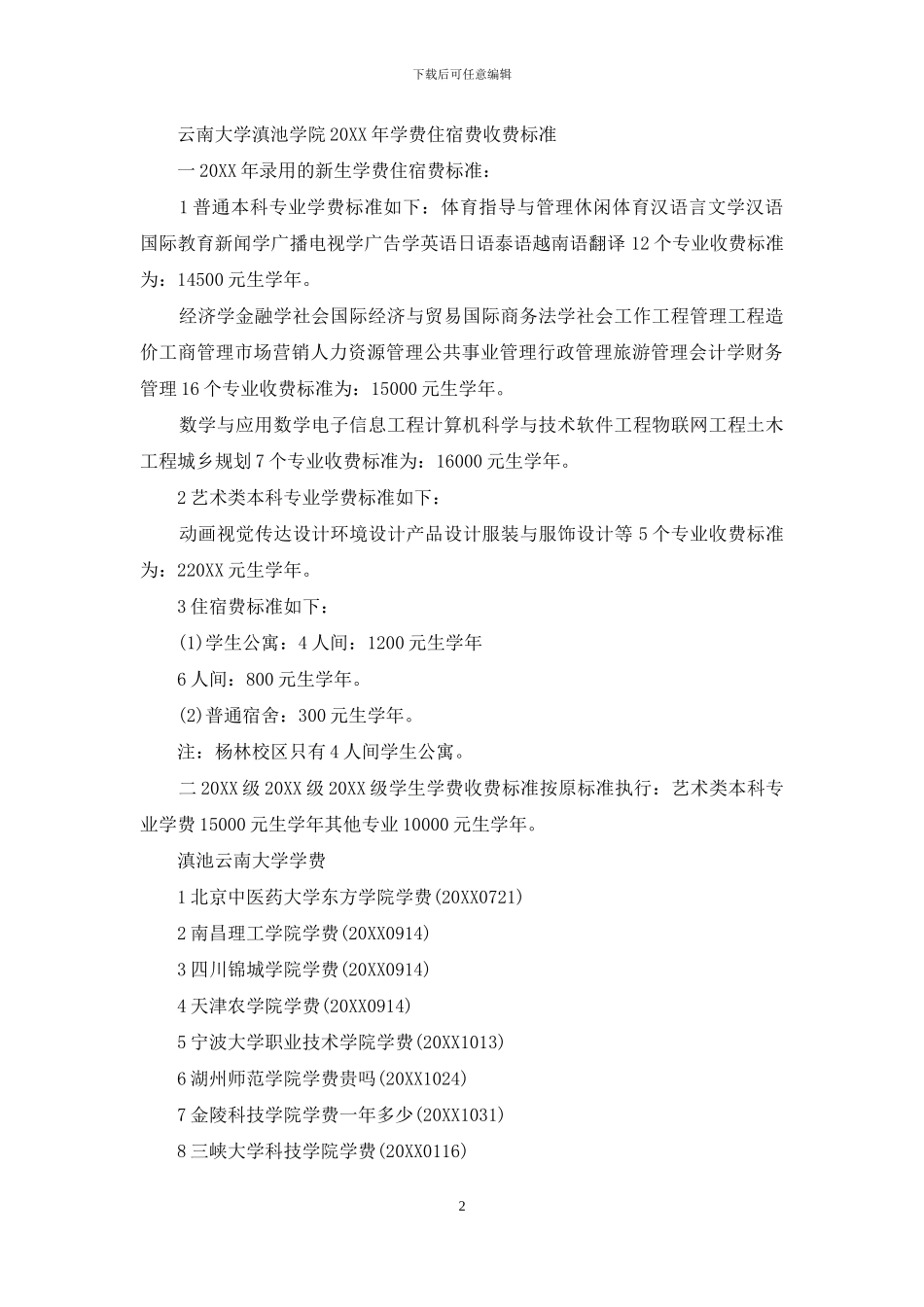 云南大学滇池学院邮编_第2页