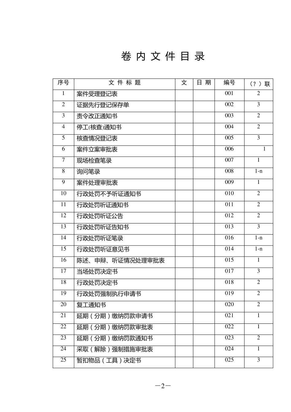 建设系统行政执法文书格式文本_第2页