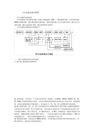 开关电源电路详解图