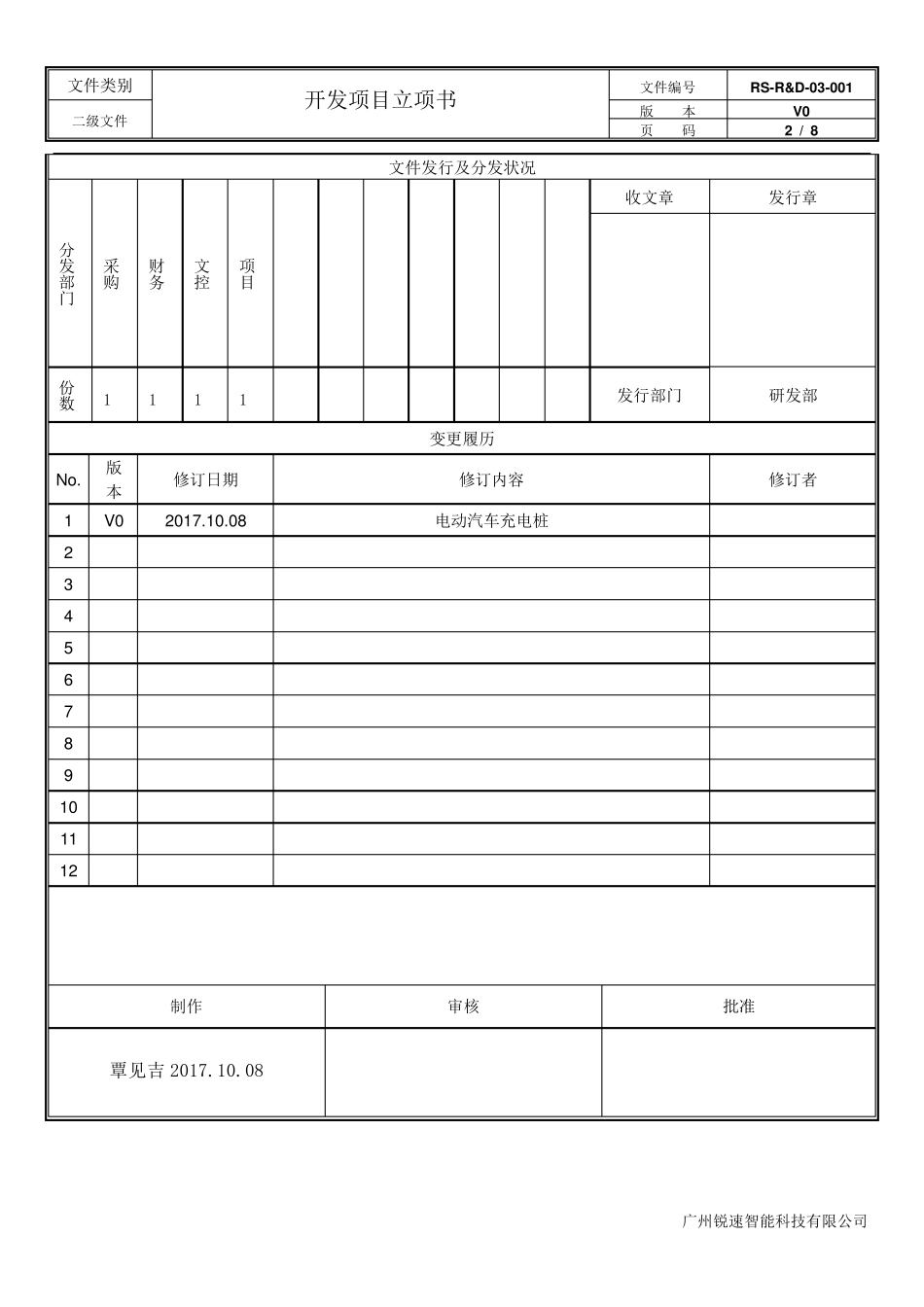开发项目立项书(电动汽车充电桩)_第2页