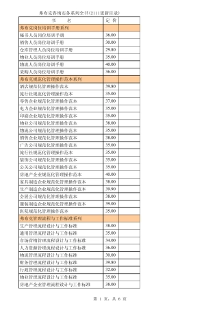 弗布克1+1管理工具箱系列目录