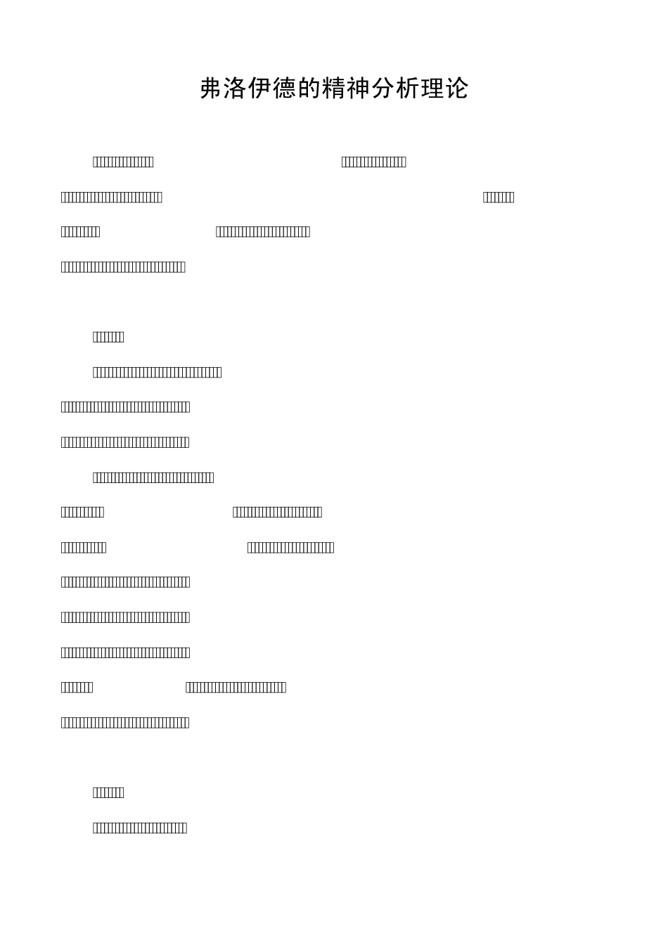弗洛伊德和他的精神分析理论介绍_第1页