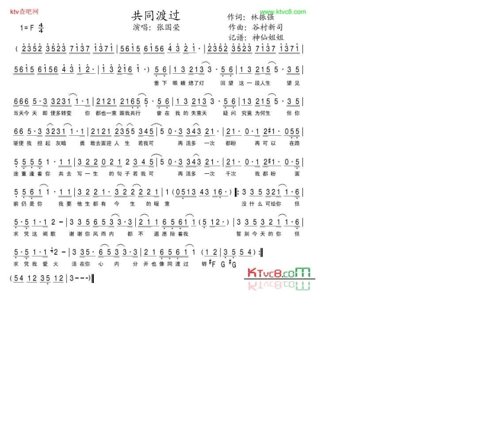 张国荣经典歌曲简谱集_第2页