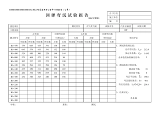 弯沉记录自动计算表