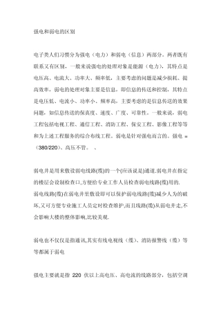 弱电工程师讲义