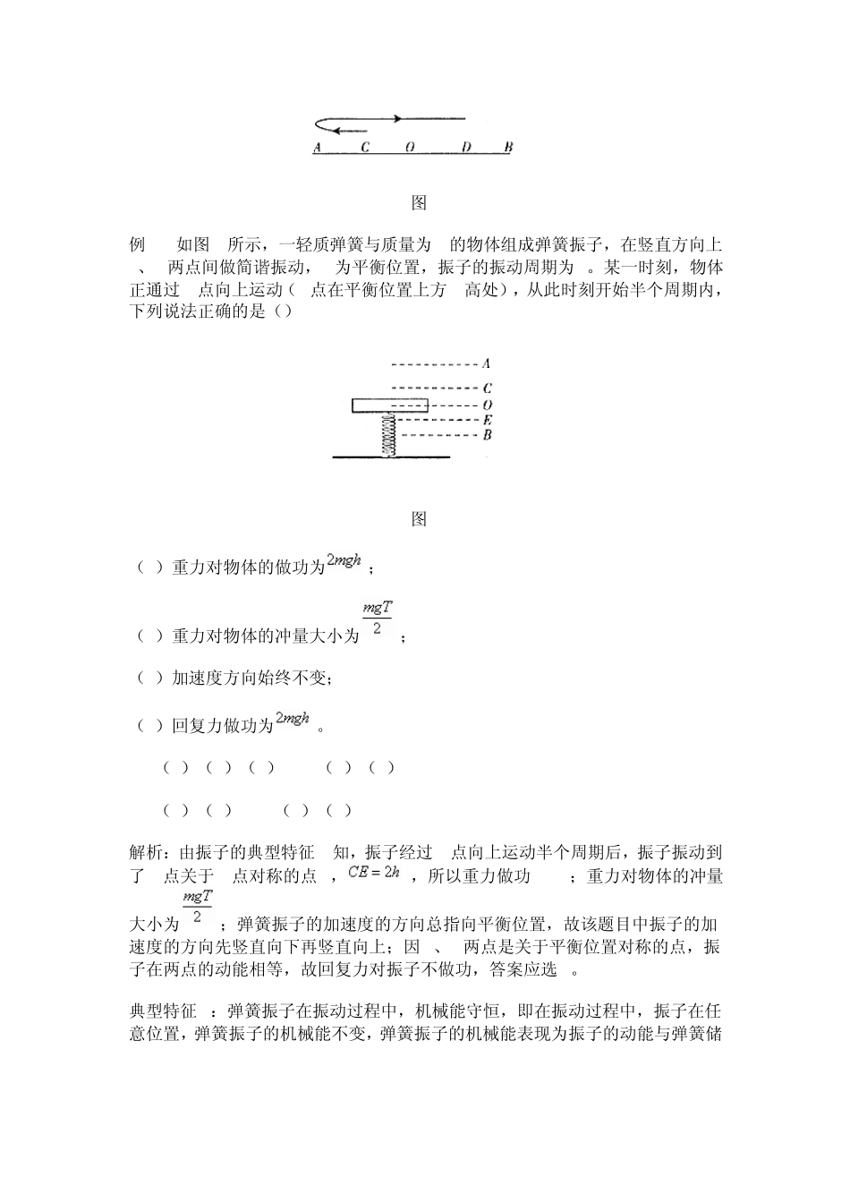 弹簧振子的典型特征与解题应用_第2页