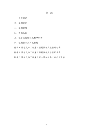 强制性条文执行计划