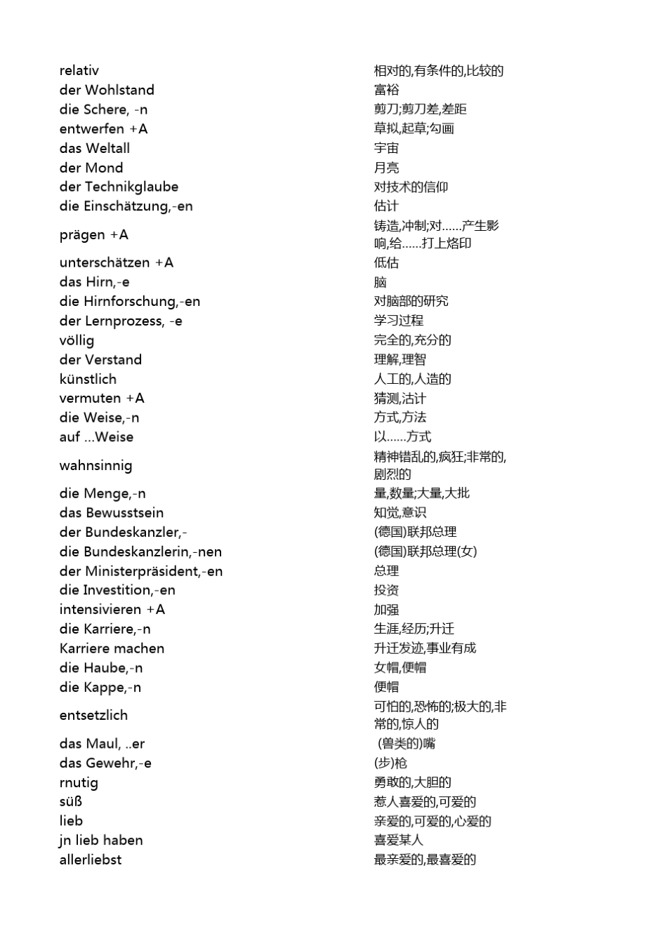 当代大学德语3单词表词汇_第3页