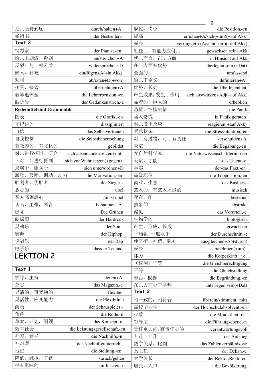 当代大学德语第四册单词表_第2页