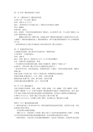 当代广播电视概论