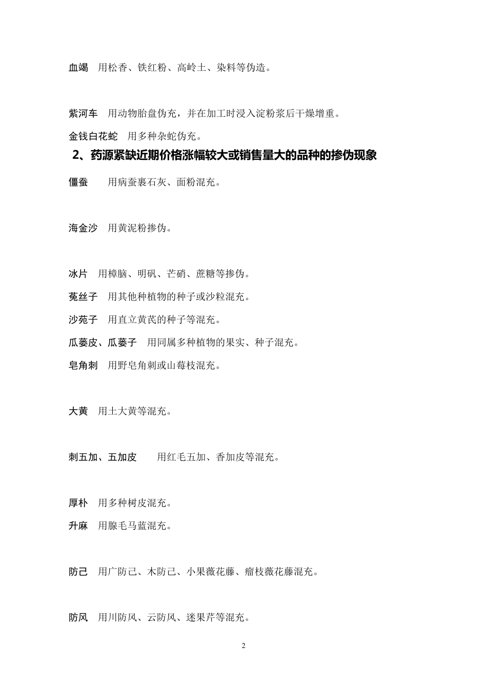 当前中药材中药饮片常见质量问题以及监管对策(幻灯)_第2页