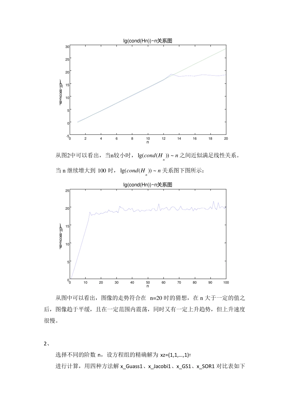 数值分析希尔伯特病态线性方程组_第2页
