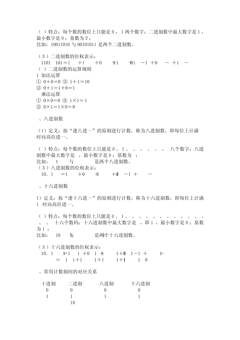 数制间的转换_第2页