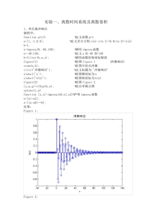 数字信号处理实验报告