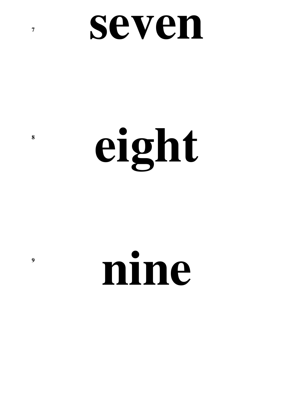 数字单词卡片_第3页