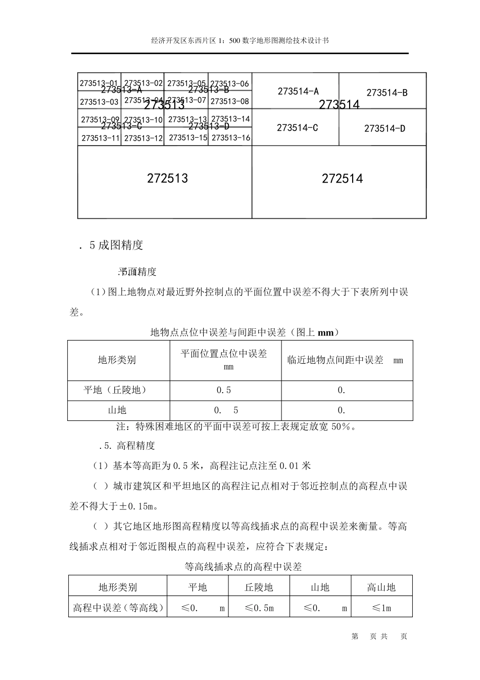 数字地形图测绘技术设计书_第3页