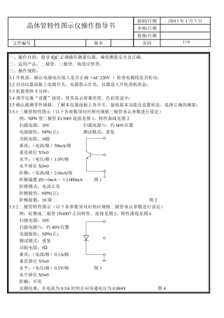 数字存储晶体管特性图示仪作业指导书