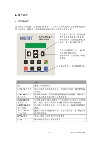 数字控制器Ratiotronic6000用户说明