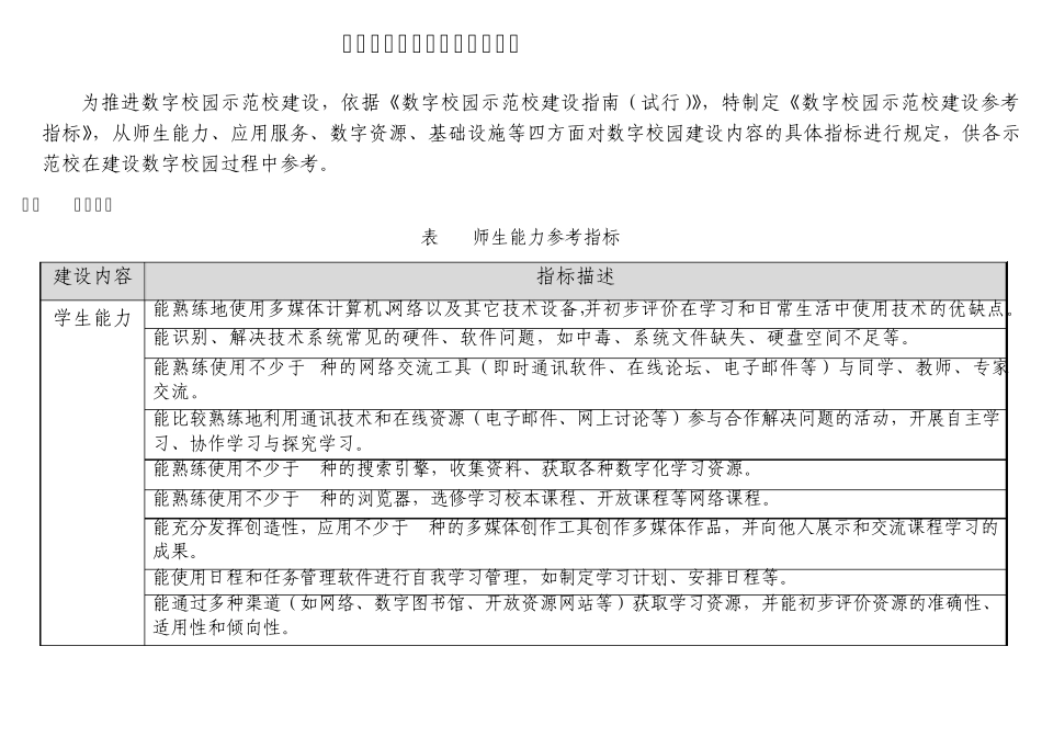 数字校园示范校建设参考标准_第1页