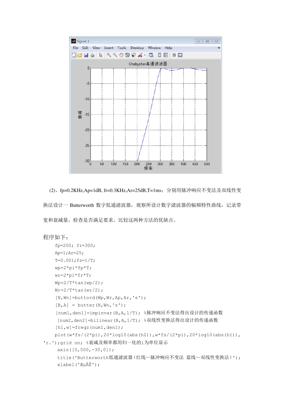 数字滤波器的设计实验_第2页