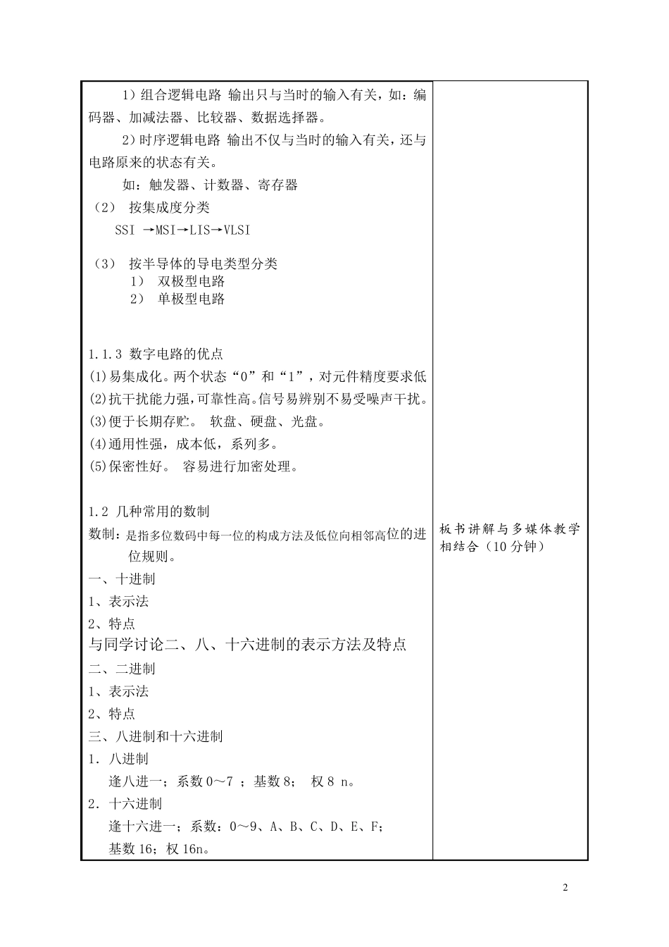 数字电子技术基础教案_第2页