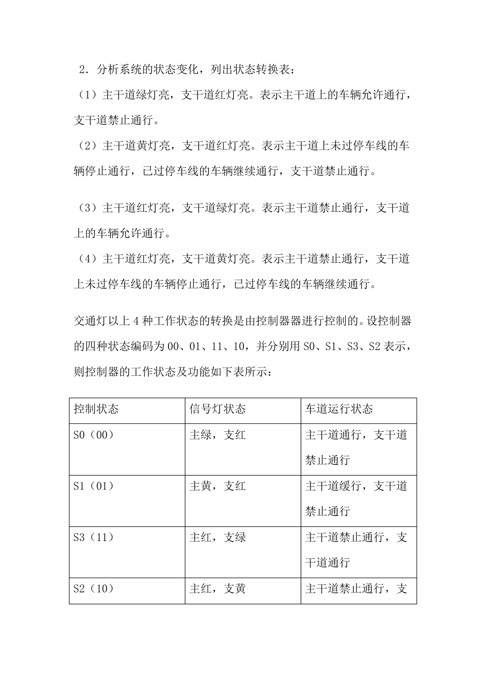 数字电路课程设计交通灯控制器_第3页
