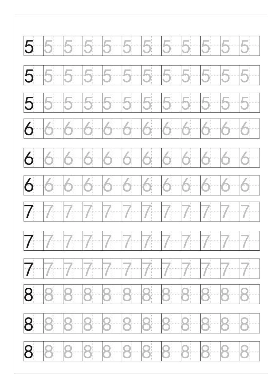 数字练字田字格描写打印版(150练习)_第3页