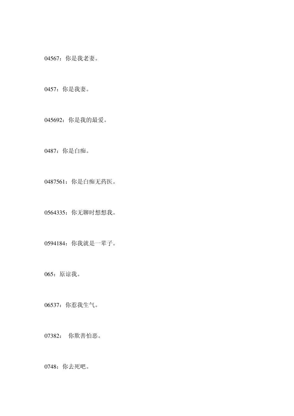 数字谐音大全_第2页