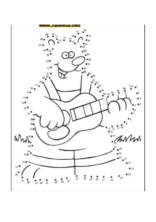 数字连线简笔画