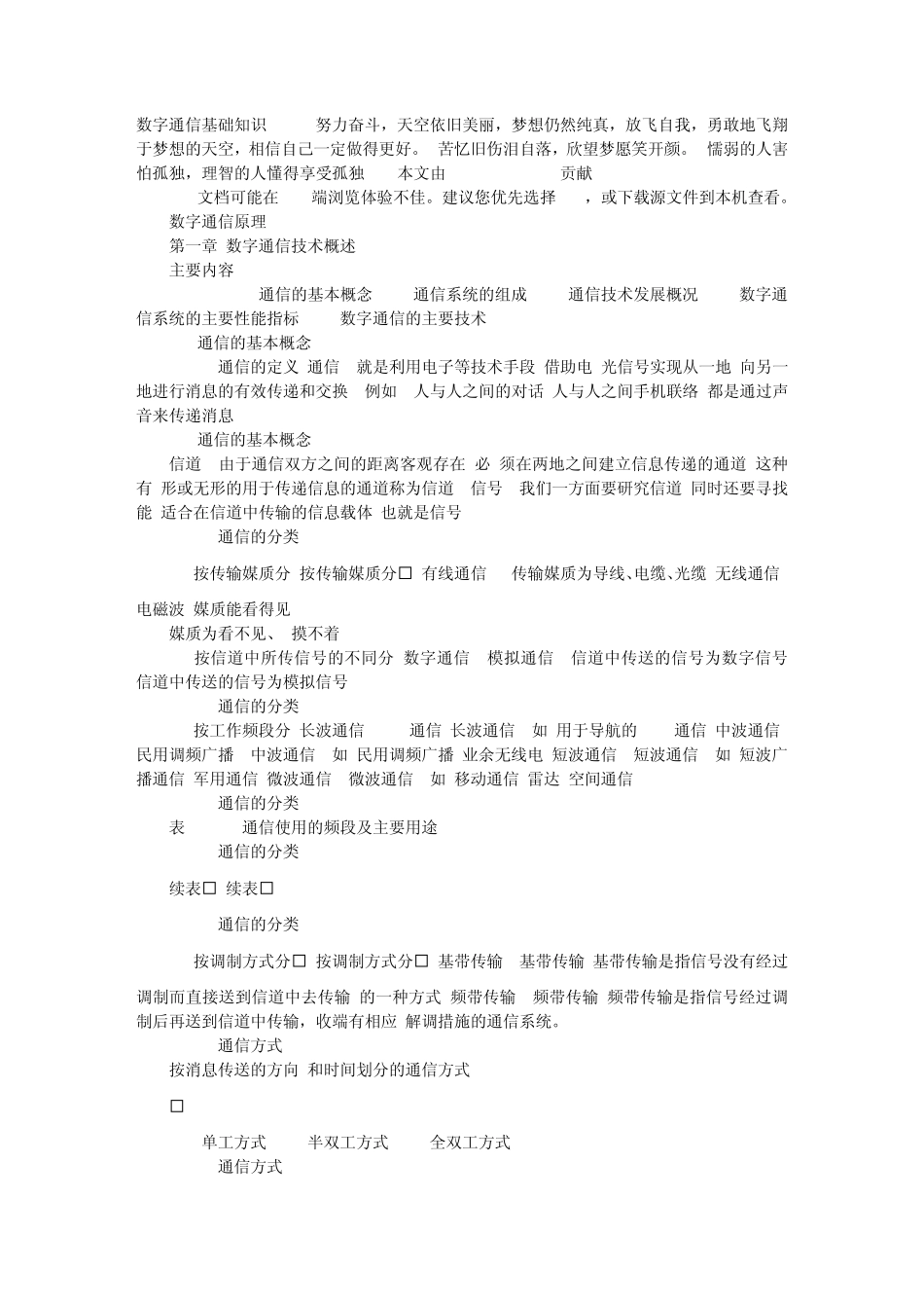 数字通信基础知识_第1页