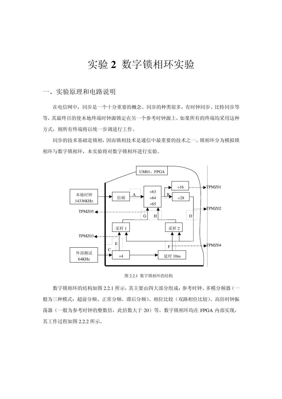 数字锁相环实验_第2页