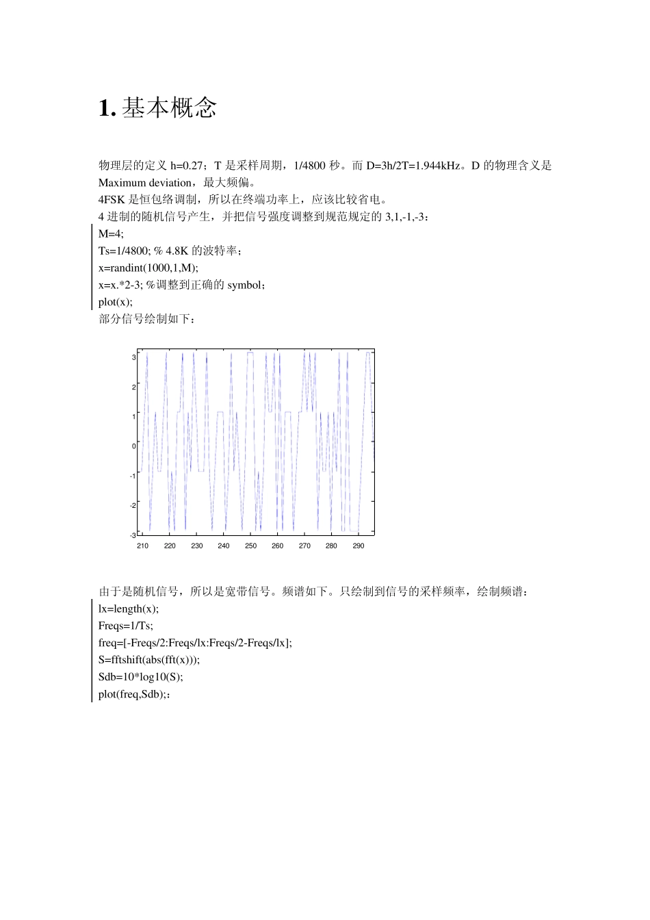 数字集群MDR中4FSK的matlab仿真_第1页