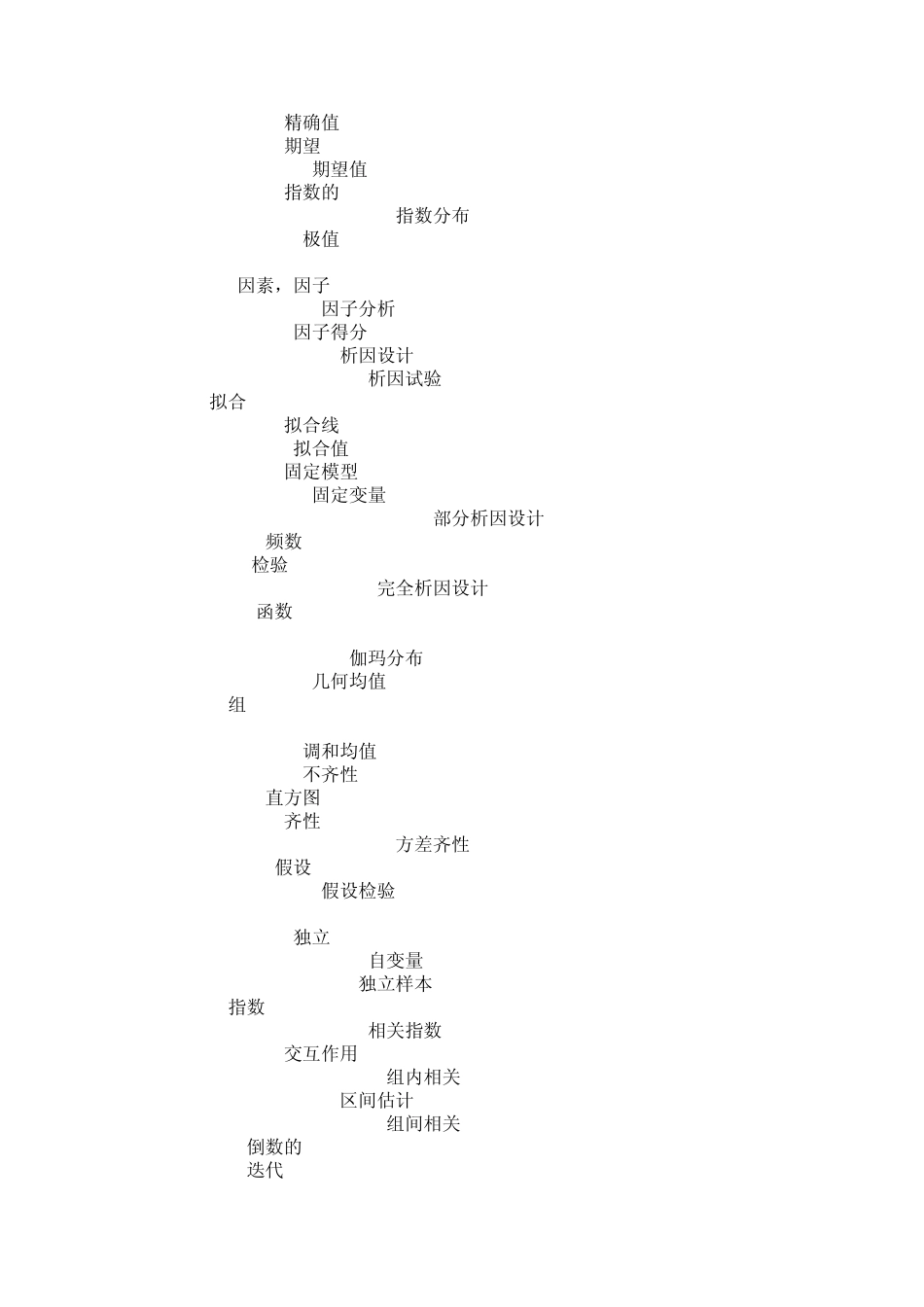 数学专业英语词汇英汉对照_第3页
