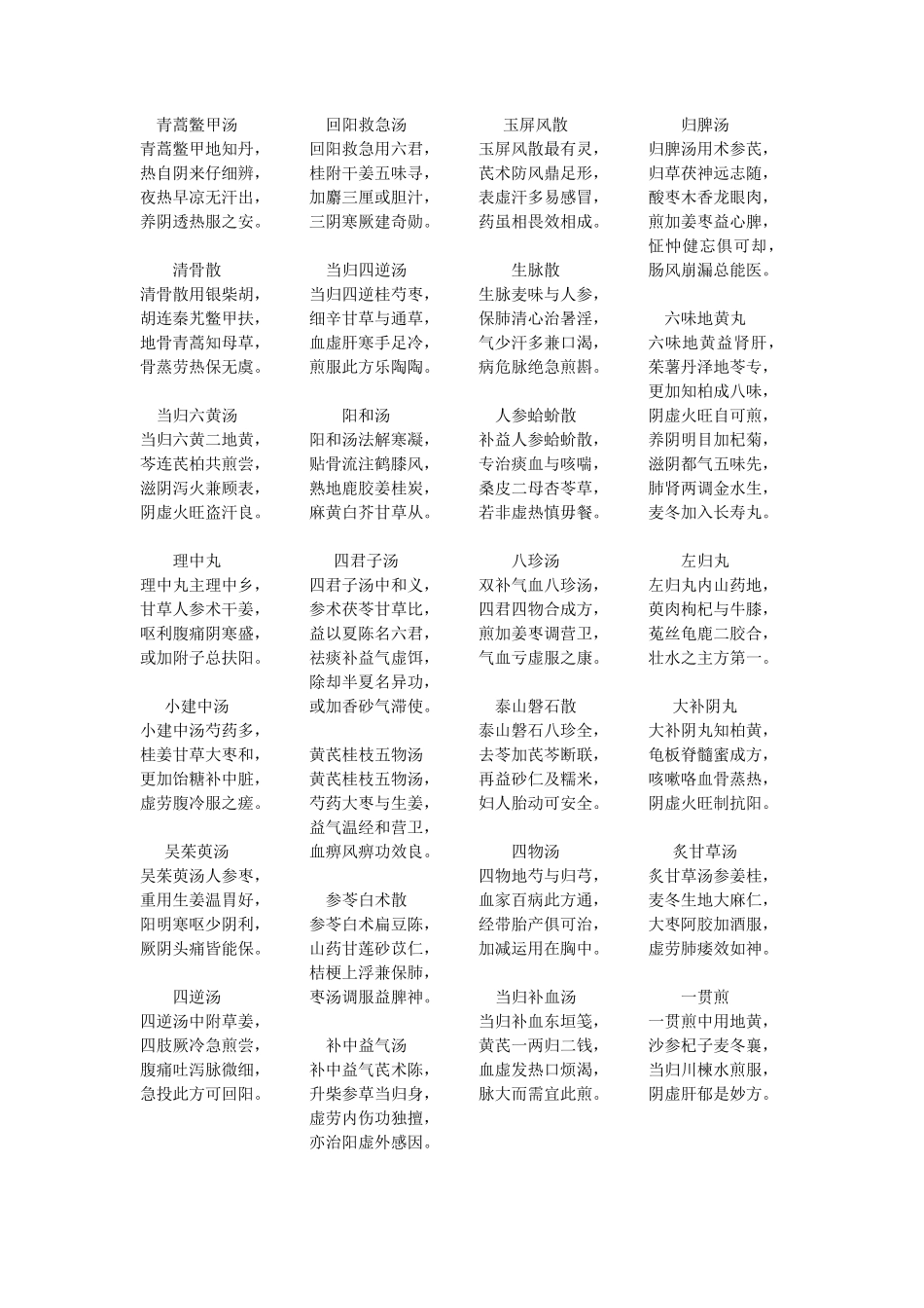 方剂学五版教材方歌_第3页