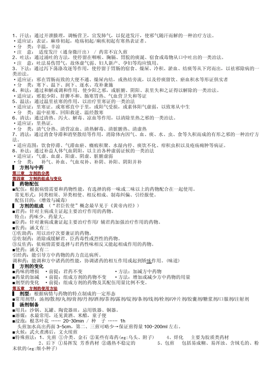 方剂学笔记_完美打印版_第2页
