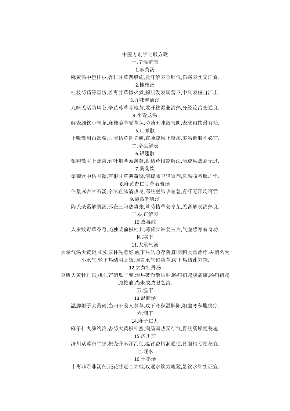 方剂学第七版方歌_第1页
